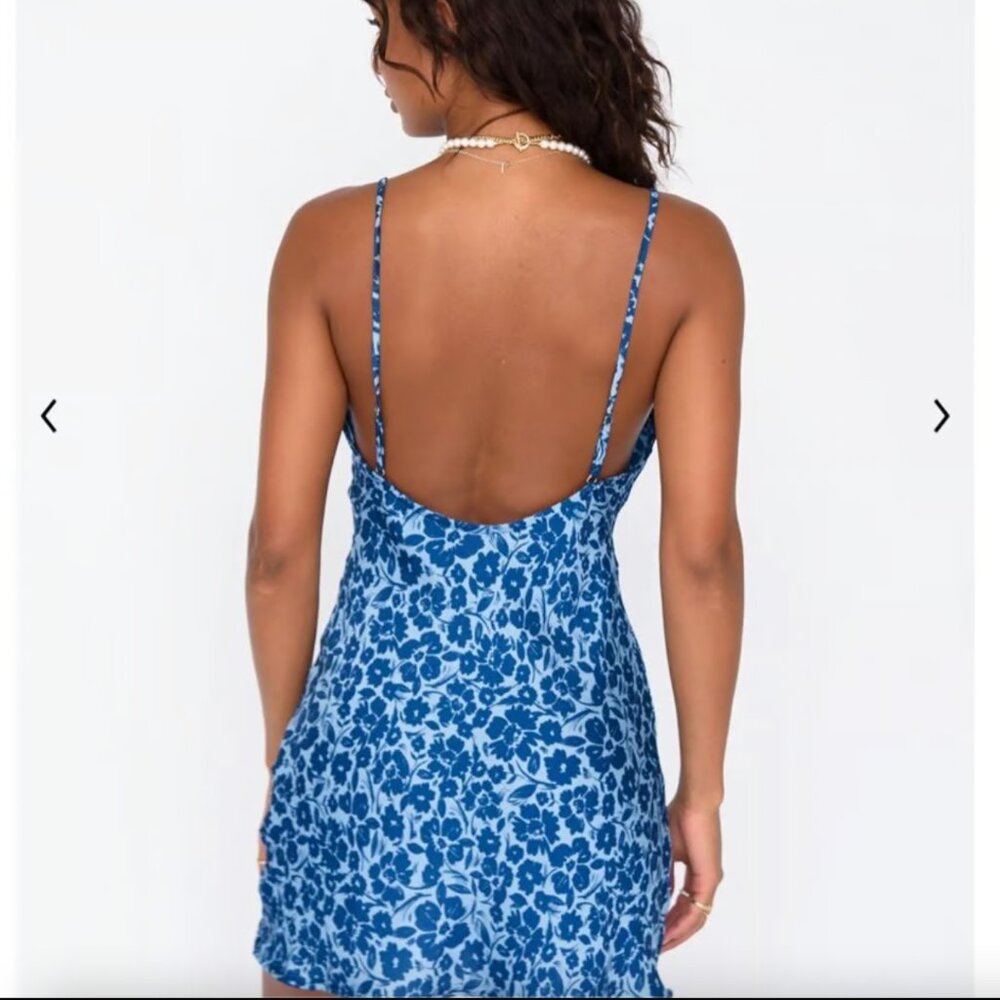 Skatie Vibrant Blue Floral Mini Dress - Picture 5 of 11